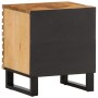 Mesita de noche de madera maciza de mango rugosa 40x34x46 cm de , Mesitas de noche - Ref: Foro24-377426, Precio: 70,18 €, Des...