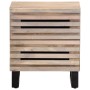 Mesita de noche madera maciza mango blanqueado 40x34x46 cm de , Mesitas de noche - Ref: Foro24-377432, Precio: 52,33 €, Descu...