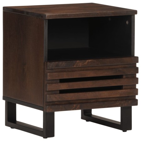 Mesita de noche de madera maciza de mango 40x34x46 cm de , Mesitas de noche - Ref: Foro24-377470, Precio: 45,25 €, Descuento: %