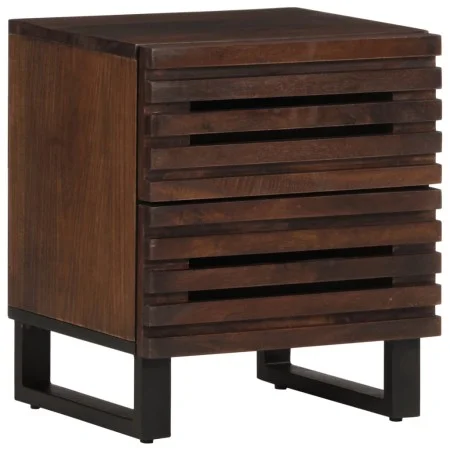 Mesita de noche de madera maciza de mango 40x34x46 cm de , Mesitas de noche - Ref: Foro24-377430, Precio: 60,27 €, Descuento: %