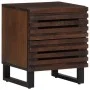 Mesita de noche de madera maciza de mango 40x34x46 cm de , Mesitas de noche - Ref: Foro24-377430, Precio: 60,27 €, Descuento: %