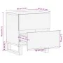 Mesita de noche de madera maciza de mango 40x34x46 cm de , Mesitas de noche - Ref: Foro24-377430, Precio: 60,27 €, Descuento: %