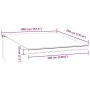 Toldo retráctil manual con LEDs color burdeos 400x350 cm de , Toldos - Ref: Foro24-3214999, Precio: 428,98 €, Descuento: %