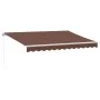 Toldo retráctil manual marrón 350x250 cm de , Toldos - Ref: Foro24-3215631, Precio: 459,12 €, Descuento: %