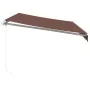 Toldo retráctil manual marrón 350x250 cm de , Toldos - Ref: Foro24-3215631, Precio: 459,12 €, Descuento: %