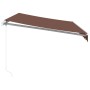 Toldo retráctil manual marrón 350x250 cm de , Toldos - Ref: Foro24-3215631, Precio: 470,23 €, Descuento: %