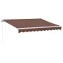 Toldo retráctil manual marrón 300x250 cm de , Toldos - Ref: Foro24-3215633, Precio: 211,59 €, Descuento: %