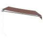 Toldo retráctil manual marrón 300x250 cm de , Toldos - Ref: Foro24-3215633, Precio: 211,59 €, Descuento: %