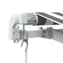 Toldo retráctil manual gris antracita y blanco 500x300 cm de , Toldos - Ref: Foro24-3216033, Precio: 431,30 €, Descuento: %