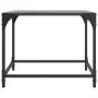 Black glass and steel coffee table 50x50x40 cm by , Coffee table - Ref: Foro24-845968, Price: 34,99 €, Discount: %