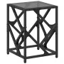 Stahl-Couchtisch mit schwarzer Glasoberfläche 30x30x41 cm von , Couchtisch - Ref: Foro24-845989, Preis: 32,21 €, Rabatt: %