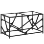Steel coffee table with transparent glass top 78.5x40x41cm by , Coffee table - Ref: Foro24-845994, Price: 42,05 €, Discount: %