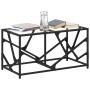 Mesa de centro de acero y tapa vidrio transparente 78,5x40x41cm de , Mesas de centro - Ref: Foro24-845994, Precio: 42,59 €, D...