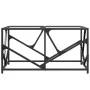Steel coffee table with transparent glass top 78.5x40x41cm by , Coffee table - Ref: Foro24-845994, Price: 42,05 €, Discount: %