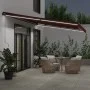 Manuelle ausfahrbare Markise mit LED-Lichtern in Bordeauxrot, 600x350 cm. von , Markisen - Ref: Foro24-3215011, Preis: 748,19...