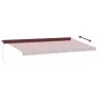Manuelle ausfahrbare Markise mit LED-Lichtern in Bordeauxrot, 600x350 cm. von , Markisen - Ref: Foro24-3215011, Preis: 748,19...
