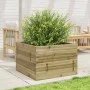 Jardinera de madera de pino impregnada 70x70x46 cm de , Maceteros y jardineras - Ref: Foro24-3282418, Precio: 144,28 €, Descu...