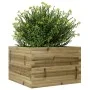 Jardinera de madera de pino impregnada 70x70x46 cm de , Maceteros y jardineras - Ref: Foro24-3282418, Precio: 144,28 €, Descu...