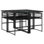 Set de muebles jardín 5 pzas con cojines ratán sintético negro de , Conjuntos de jardín - Ref: Foro24-3295008, Precio: 288,94...