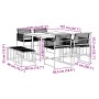 Juego de comedor de jardín 9 piezas ratán sintético negro de , Conjuntos de jardín - Ref: Foro24-3295043, Precio: 359,73 €, D...