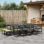 Set comedor de jardín con cojines 13 pzas ratán sintético negro de , Conjuntos de jardín - Ref: Foro24-3295020, Precio: 661,3...