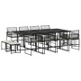 Set comedor de jardín con cojines 13 pzas ratán sintético negro de , Conjuntos de jardín - Ref: Foro24-3295020, Precio: 661,3...