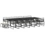 Set de muebles jardín 17 pzas con cojines ratán sintético negro de , Conjuntos de jardín - Ref: Foro24-3295022, Precio: 973,6...