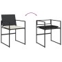 Set de comedor jardín 11 pzas con cojines ratán sintético negro de , Conjuntos de jardín - Ref: Foro24-3295069, Precio: 497,2...