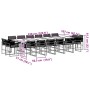 Set de muebles jardín 17 pzas con cojines ratán sintético negro de , Conjuntos de jardín - Ref: Foro24-3295017, Precio: 1,00 ...