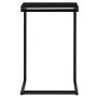 Mesa auxiliar de vidrio templado negro 40x40x60 cm en Mesas auxiliares | Comprar online en Foru.es