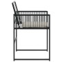 Sillas de jardín con cojines 4 unidades ratán sintético negro de , Sillas de jardín - Ref: Foro24-4008575, Precio: 185,47 €, ...