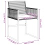 Sillas de jardín con cojines 4 unidades ratán sintético negro de , Sillas de jardín - Ref: Foro24-4008575, Precio: 185,47 €, ...
