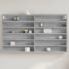 Vitrina de madera de ingeniería gris Sonoma 100x8,5x58 cm de , Estantes y estanterías - Ref: Foro24-847945, Precio: 48,16 €, ...