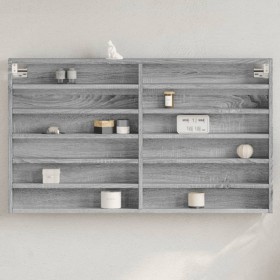 Vitrina de madera de ingeniería gris Sonoma 100x8,5x58 cm de , Estantes y estanterías - Ref: Foro24-847945, Precio: 48,91 €, ...