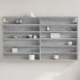 Vitrina de madera de ingeniería gris Sonoma 100x8,5x58 cm de , Estantes y estanterías - Ref: Foro24-847945, Precio: 48,91 €, ...