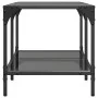 Mesa de centro superficie de vidrio acero negra 78,5x40x40 cm de , Mesas de centro - Ref: Foro24-845977, Precio: 52,76 €, Des...