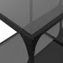 Mesa de centro superficie de vidrio acero negra 78,5x40x40 cm de , Mesas de centro - Ref: Foro24-845977, Precio: 52,76 €, Des...