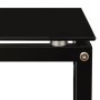 Mesa auxiliar de vidrio templado negro 40x40x60 cm en Mesas auxiliares | Comprar online en Foru.es