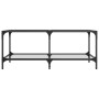 Mesa de centro superficie de vidrio acero 98,5x50x40 cm de , Mesas de centro - Ref: Foro24-845980, Precio: 58,42 €, Descuento: %