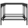 Mesa de centro superficie de vidrio acero 98,5x50x40 cm de , Mesas de centro - Ref: Foro24-845980, Precio: 58,42 €, Descuento: %