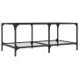 Mesa de centro superficie de vidrio acero 98,5x50x40 cm de , Mesas de centro - Ref: Foro24-845980, Precio: 58,42 €, Descuento: %