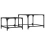 Mesas de centro apilables con tapa de vidrio 2 pzas acero de , Mesas de centro - Ref: Foro24-845982, Precio: 48,16 €, Descuen...