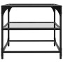 Mesa de centro superficie vidrio transparente acero 50x50x45 cm de , Mesas de centro - Ref: Foro24-846006, Precio: 38,64 €, D...