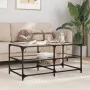 Glass and steel coffee table, 98.5x50x45 cm by , Coffee table - Ref: Foro24-846012, Price: 63,73 €, Discount: %