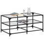 Mesa de centro superficie de vidrio acero 98,5x50x45 cm de , Mesas de centro - Ref: Foro24-846012, Precio: 64,99 €, Descuento: %