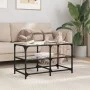Mesa de centro superficie de vidrio acero 78,5x40x45 cm de , Mesas de centro - Ref: Foro24-846010, Precio: 51,93 €, Descuento: %