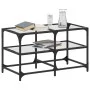 Mesa de centro superficie de vidrio acero 78,5x40x45 cm de , Mesas de centro - Ref: Foro24-846010, Precio: 51,93 €, Descuento: %