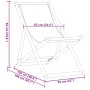 Silla playa plegable madera maciza eucalipto y tela azul blanco de , Sillas de jardín - Ref: Foro24-366567, Precio: 65,09 €, ...