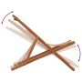 Silla de playa plegable madera maciza de eucalipto y tela taupe de , Sillas de jardín - Ref: Foro24-366565, Precio: 62,56 €, ...