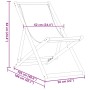 Silla de playa plegable madera maciza de eucalipto y tela taupe de , Sillas de jardín - Ref: Foro24-366565, Precio: 62,56 €, ...